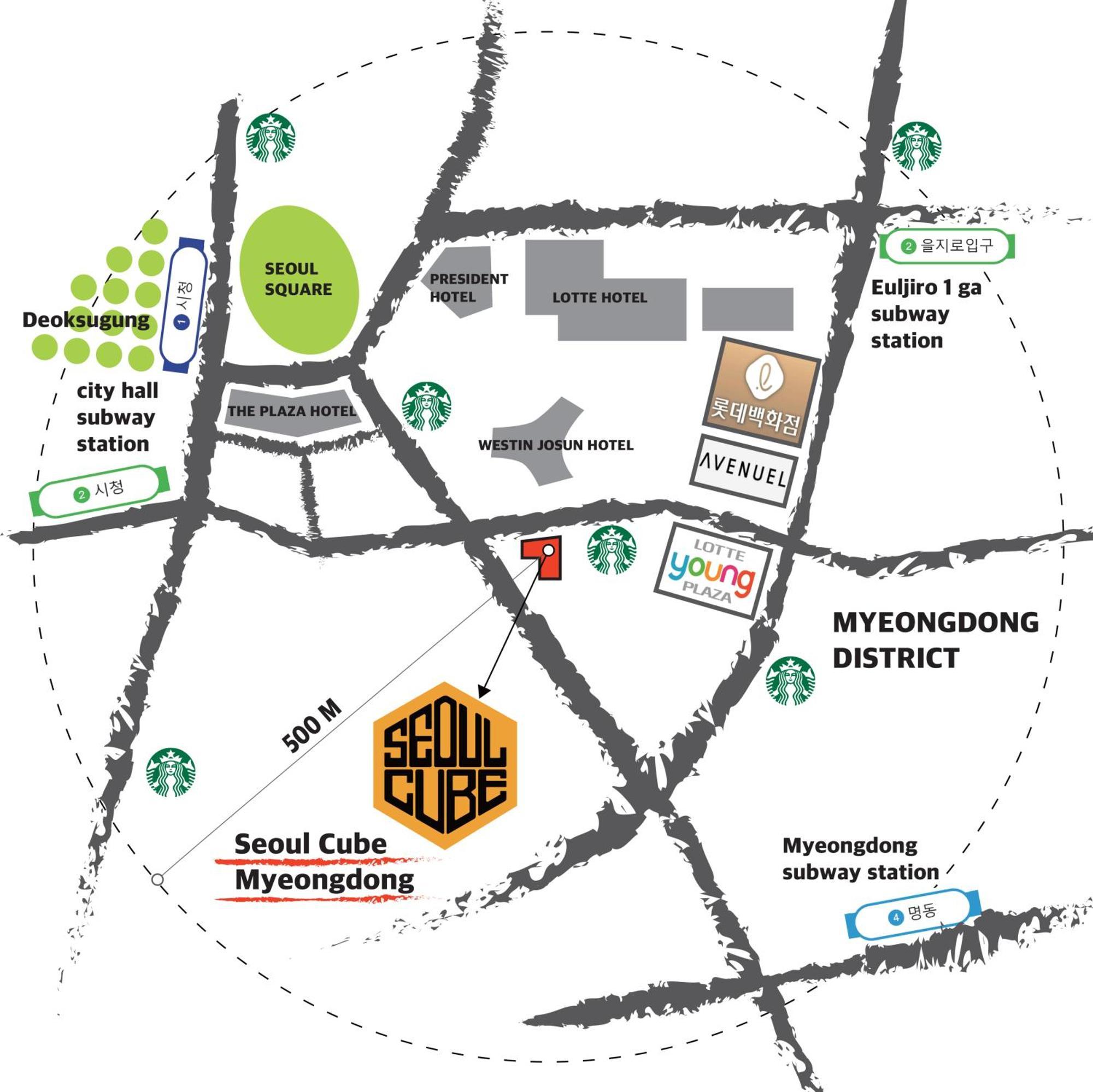 Seoul Cube Myeongdong Hotel Ngoại thất bức ảnh
